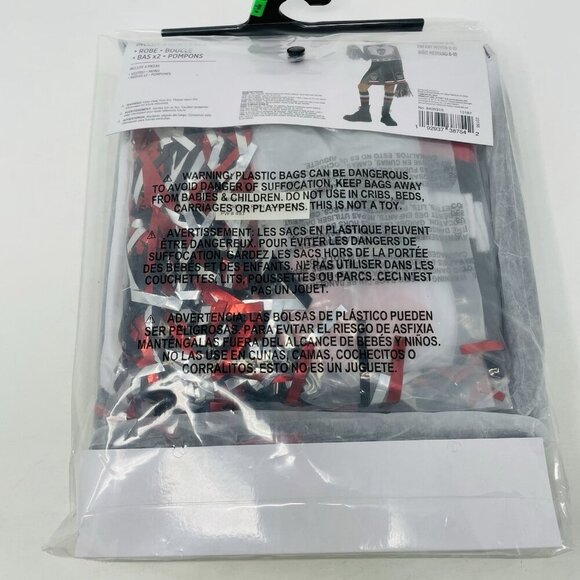 Zombie Fear Squad Goth Cheerleader Youth Girls Medium 8/10 Halloween Costume 462 - Picture 5 of 7